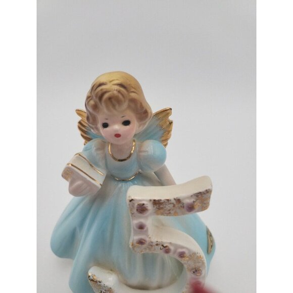 Josef Original 5th Birthday Angel Figurine Vintage w Original Tags And Sticker - Picture 8 of 16